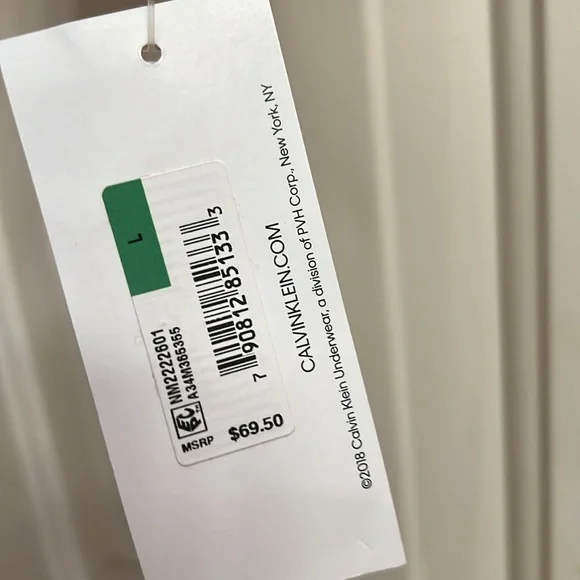 NWT Calvin Klein Comfort Fleece Long Sleeve Top - Picture 2 of 3